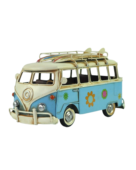 Auto Combi Metal Vintage - Hawái, Celeste De 28 Cm-0