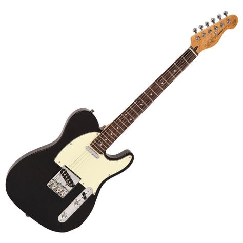 VINTAGE V20 COASTER SERIES Telecaster - GLOSS BLACK-0