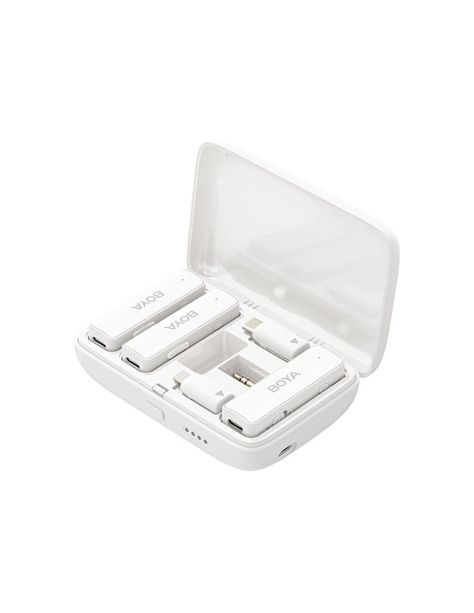 BOYALINK White Sistema de micrófono inalámbrico doble-0