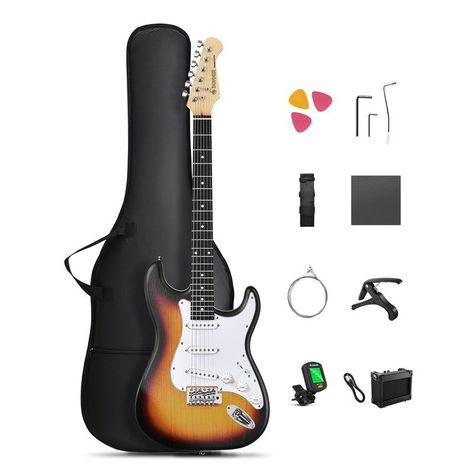 Pack Guitarra Donner DST-80 Stratocaster Sunburst-0