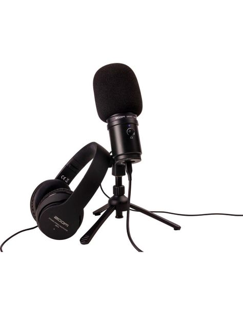 Pack Microfono condesandor USB + Audifono ZUM-2PMP Zoom-0