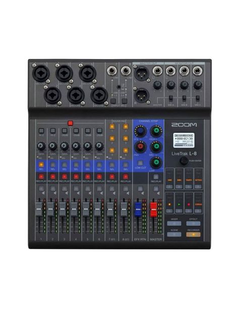 Mixer 8 Canales Portatil LiveTrak L-8 Zoom-0