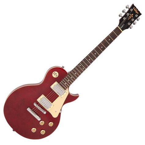VINTAGE V10 COASTER SERIES LES PAUL - WINE RED-0