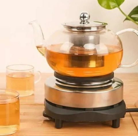 Tetera de Vidrio 1.200 ml con infusor, resistente al calor.-1