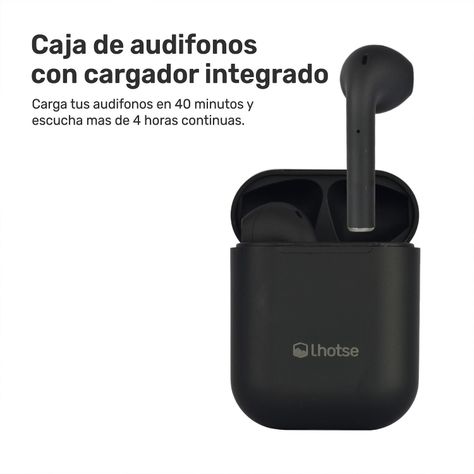 Audífonos Lhotse Bluetooth Inalámbrico Rm12 Negro-6