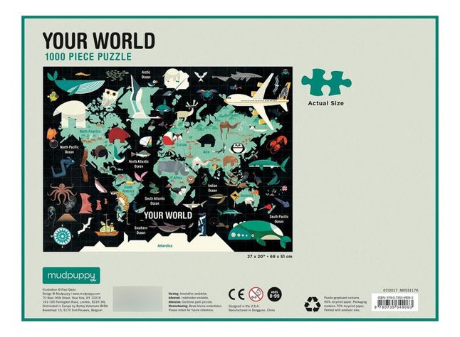 Puzzle 1000pcs Tu Mundo Mudpuppy-2