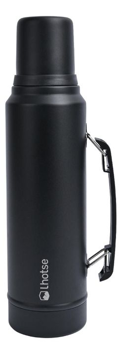 Termo Liquido Black 1,3 lts + Mate Bombilla Red Lhotse-1