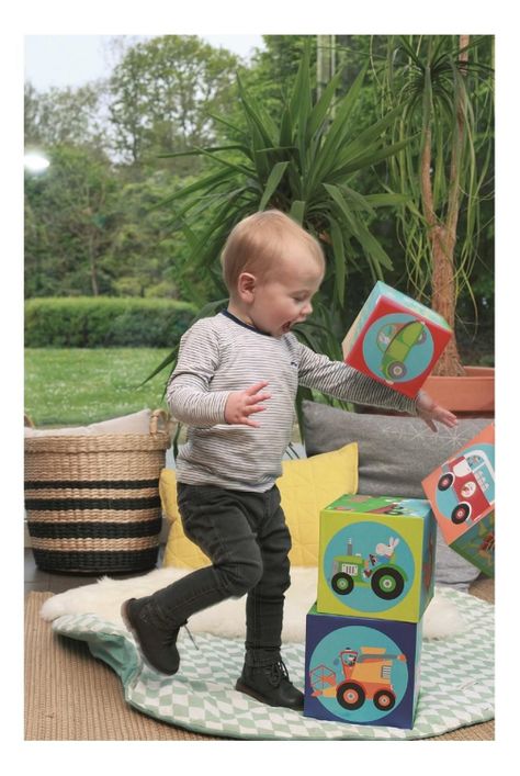 Cubos Para Apilar La Granja Jumbo 5 Cubos Scratch Europe-4