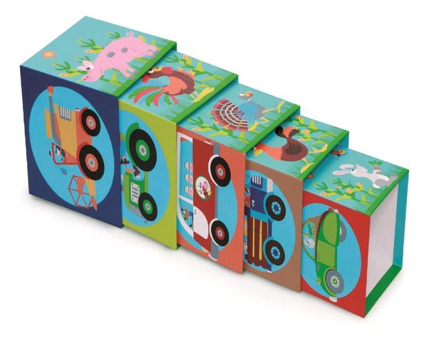 Cubos Para Apilar La Granja Jumbo 5 Cubos Scratch Europe-6