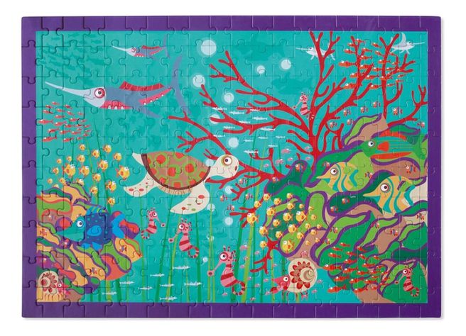 Puzzle 200Pcs Bajo El Mar Scratch Europe-0