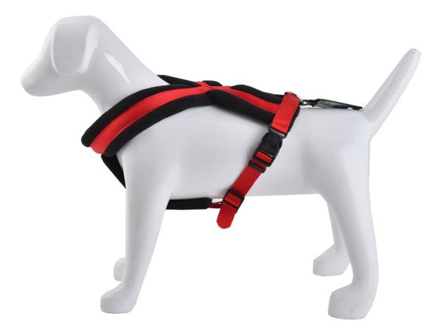 Arnés Cruzado Acolchado Talla L Rojo Perros Mascan-1