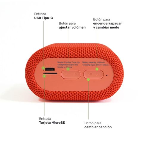 Parlante Portatil Bluetooth Lhotse Tune Up-3
