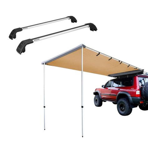 Pack Barras portaequipaje + Toldo Para Camping XROAD-1