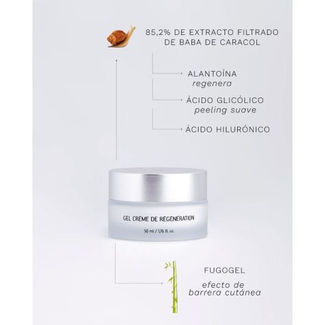 Crema Gel De Regeneración Facial Caracol Natural 50 Ml-3