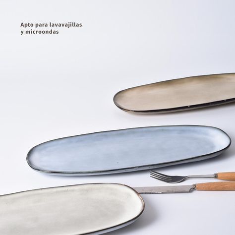 Fuente Ovalada Aperitivo Cerámica 36 cm Amalfi Simplit-3