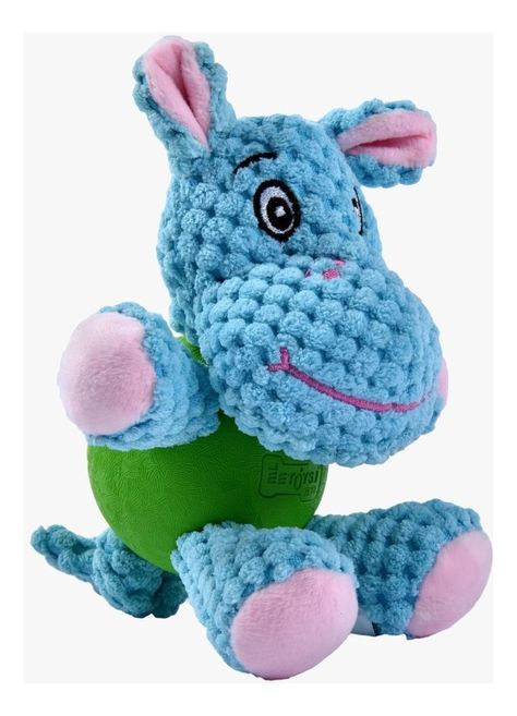 Animal Plush Con Pelota Celeste Perro Mascan-1