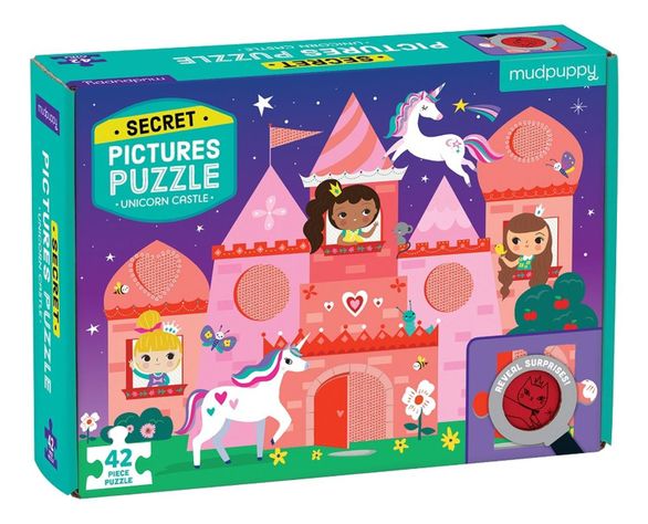 Puzzle 42pcs Dibujos Secretos Castillo Unicornio Mudpuppy-3