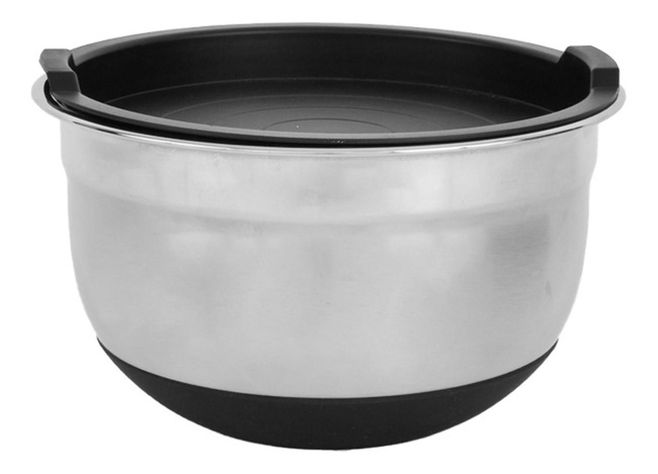 Set 3 Bowls con Tapa Acero Inoxidable Antideslizante Simplit-5