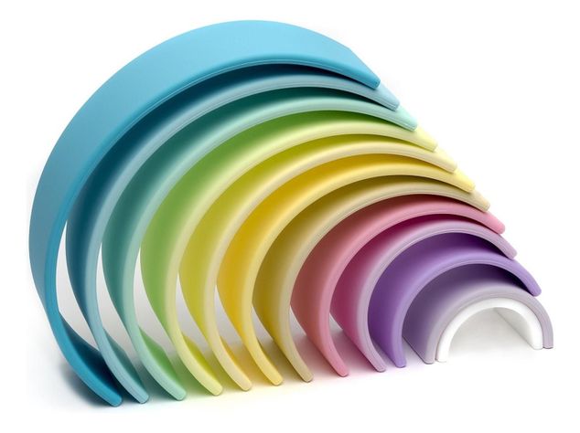 Arcoiris De Colores Pastel 12Pcs Dëna-5