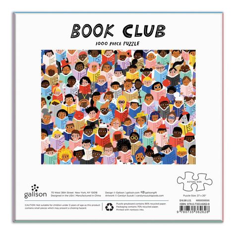 Puzzle 1000Pcs, Club De Lectura Mudpuppy-3