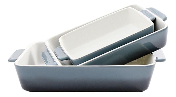 Set 3 Fuentes de Cerámica para Horno Celeste Simplit-0