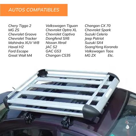 Parrilla Para Auto Aluminio Portaequipaje Universal Xroad-4