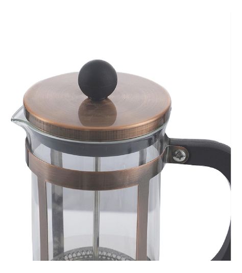 Cafetera Prensa Francesa Vidrio Cobre 600 ml Simplit-2