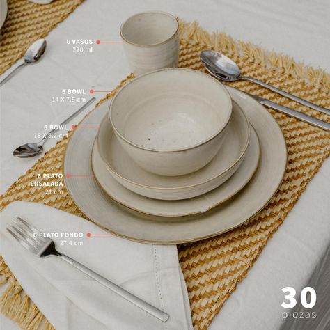 Juego de Loza 30 pcs Cerámica Siena Simplit-2