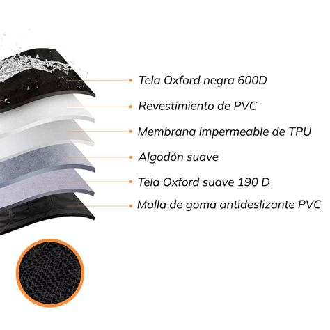 Funda Cubre Asiento de Auto Impermeable Mascotas Negra Xroad-2