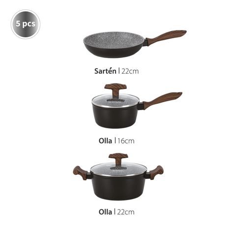 Batería de Cocina Oregon + Set 12 Utensilios Calipso Simplit-2