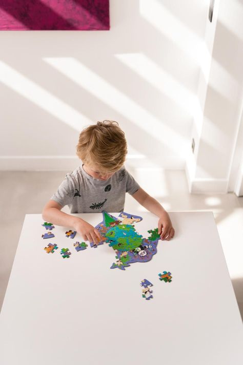 Puzzle 45Pcs Con Forma Mundo Scratch Europe-3
