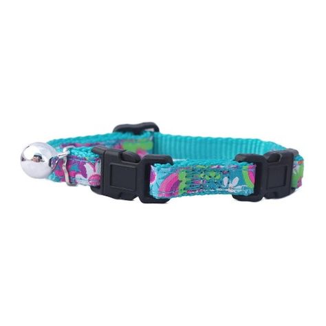 Collar Doble Seguridad Azul Para Gato Mascan-0