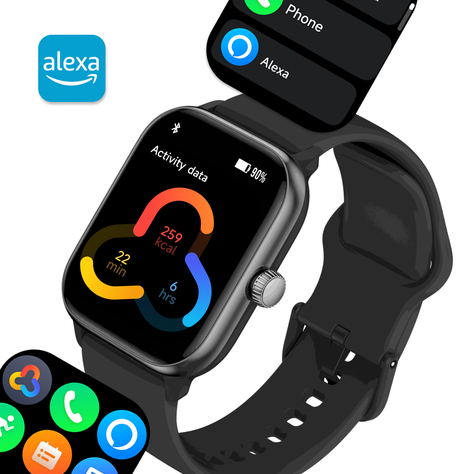 Reloj Smartwatch Music Rhythm X10 Black 41mm-3