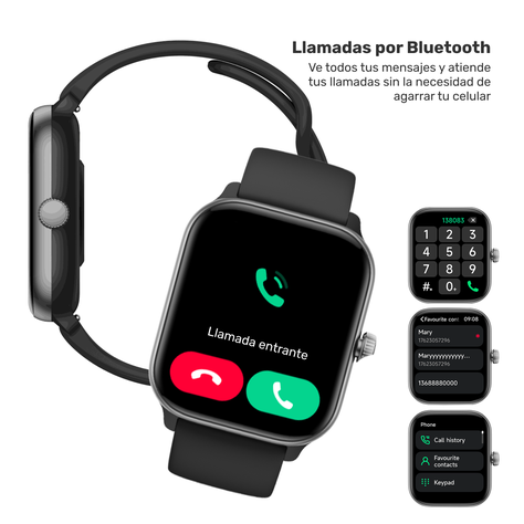 Reloj Smartwatch Music Rhythm X10 Black 41mm-4