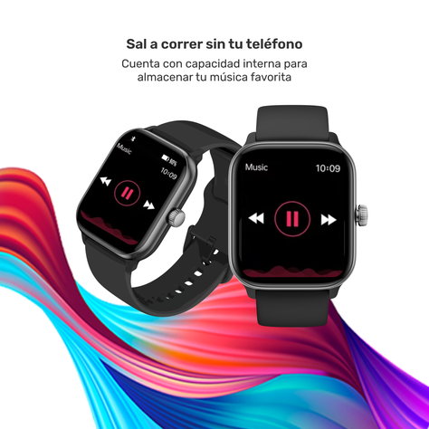 Reloj Smartwatch Music Rhythm X10 Black 41mm-5