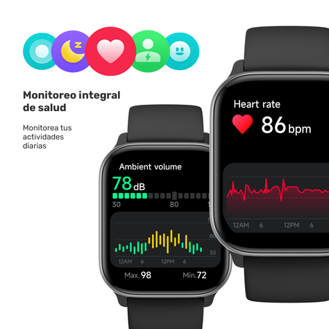 Reloj Smartwatch Music Rhythm X10 Black 41mm-6