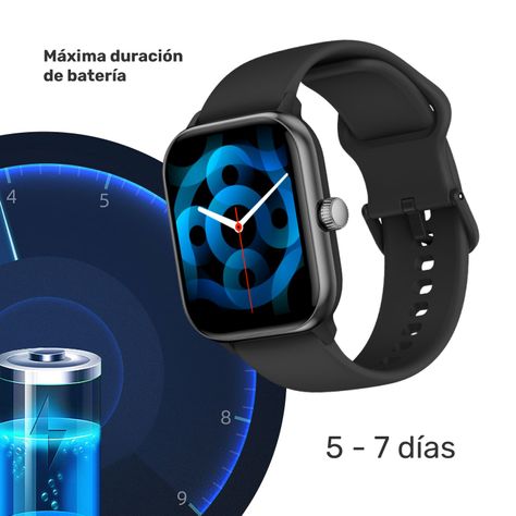 Reloj Smartwatch Music Rhythm X10 Black 41mm-7