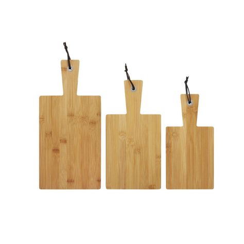 Set 3 Tablas De Cortar Bamboo Incluye Cuerda DAY-0