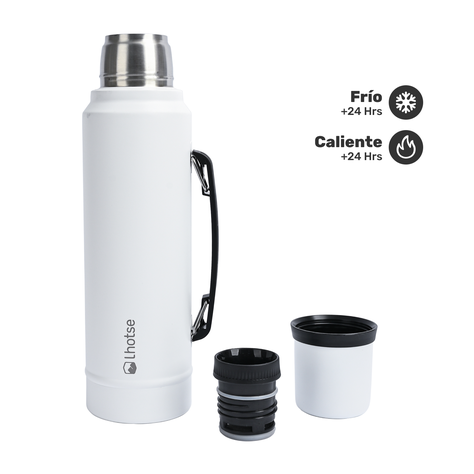 Termo Liquido Acero Inoxidable Classic 1,3 lts Lhotse White-2