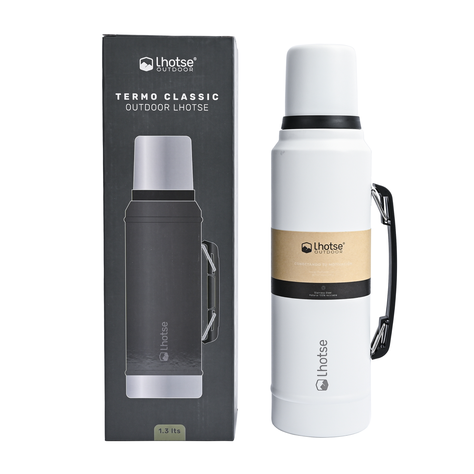 Termo Liquido Acero Inoxidable Classic 1,3 lts Lhotse White-5