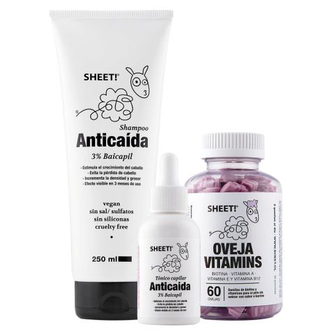 Tratamiento Anticaída Para 1 Mes + Vitaminas-0
