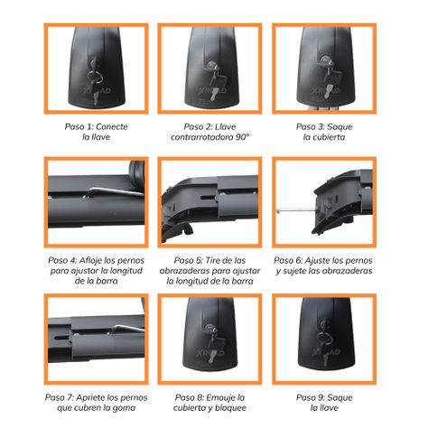 Barras Portaequipaje Universal Xroof R13 Xroad-5