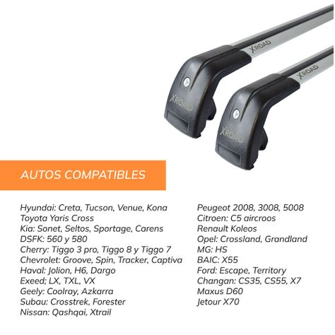 Barras Portaequipaje Universal Xroof R13 Xroad-6