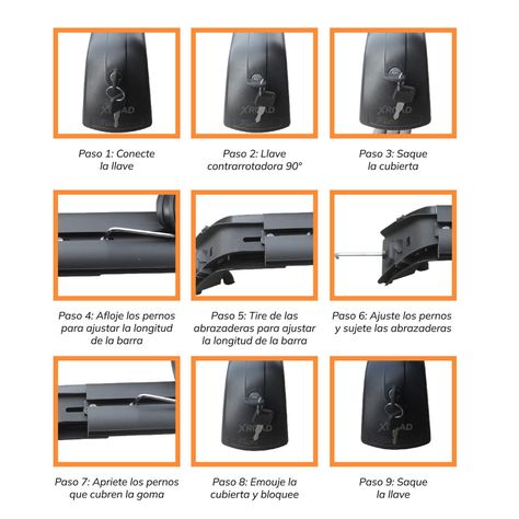 Barras Portaequipaje de Aluminio para Techo Xroad-5