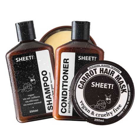 Tratamiento Pelo Caótico Shampoo Acondicionador Crema Sheet-0