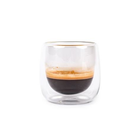 Set 4 Tazas Vidrio Doble Pared Expreso 80 ml Simplit-3
