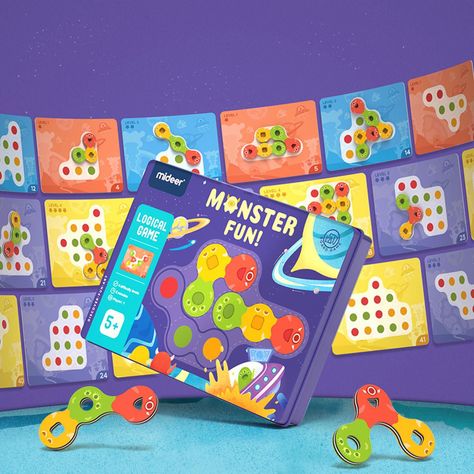 Juego De Lógica Diversión De Monstruos MiDeer-1