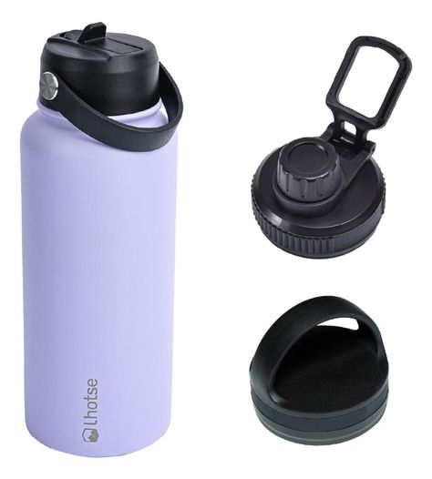 Botella Térmica Hydro Lila 960ml + 2 Tapas Lhotse-0