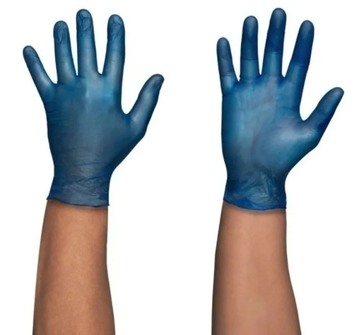 Guantes Vinilo Azul X100 Talla L-1