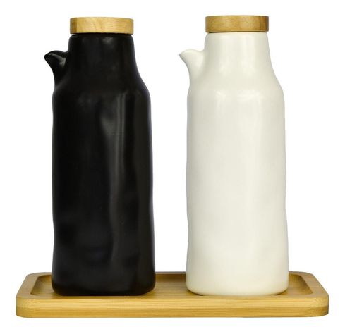 Set Alcuza Cerámica 2 Piezas Redonda 500 ml Simplit-0